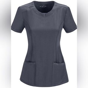 Cherokee Infinity Scrub Top, Gray - Small